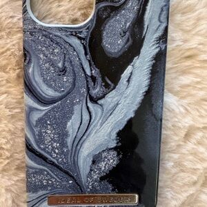 Black Marble Phone Case - Marble Swirl Design